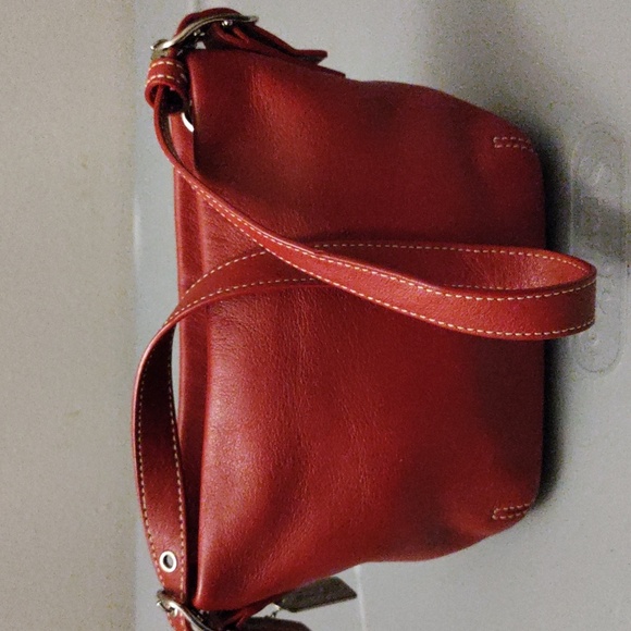 COACH Rare Vintage Mini Red Leather Handbag - Picture 6 of 10